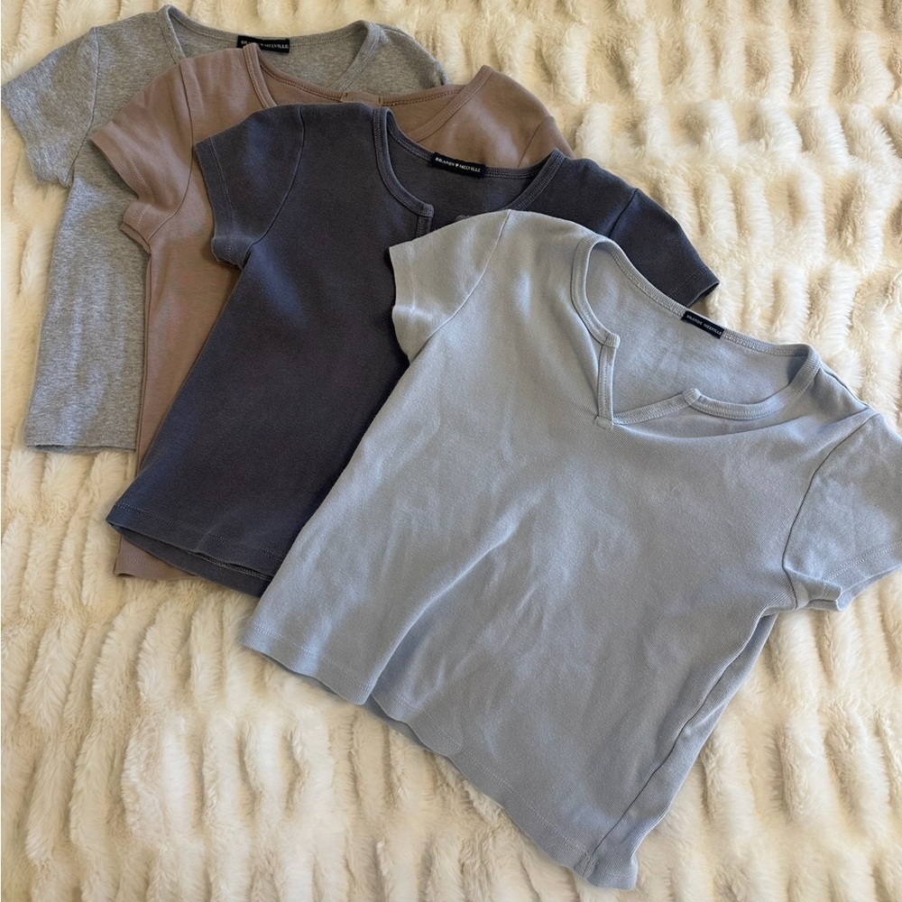 Brandy Melville Ashlyn V Notch Top Bundle